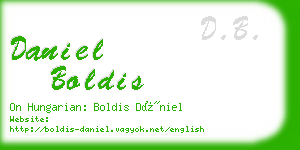 daniel boldis business card